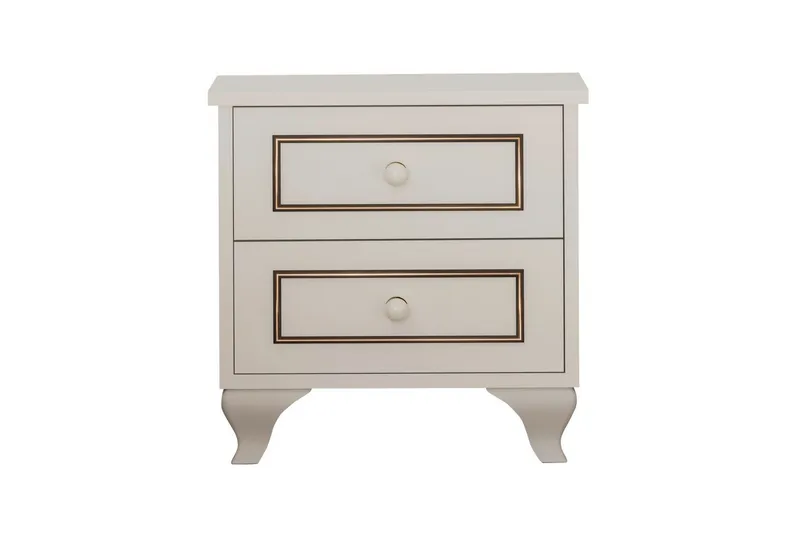 Alwen Sängbord 45 cm - Matt Vit - Möbler - Bord & matgrupper - Avlastningsbord - Sängbord & nattduksbord