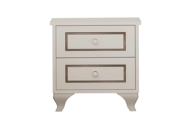 Alwen Sängbord 45 cm - Matt Vit - Möbler - Bord & matgrupper - Avlastningsbord - Sängbord & nattduksbord