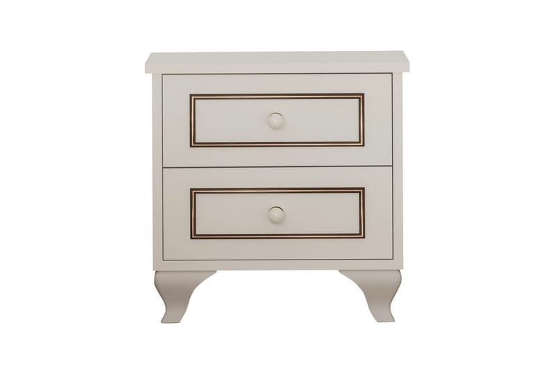 Alwen Sängbord 45 cm - Matt Vit - Möbler - Bord & matgrupper - Avlastningsbord - Sängbord & nattduksbord