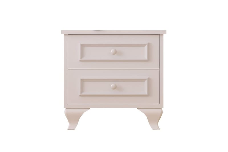 Alwen Sängbord 45 cm, Matt Vit