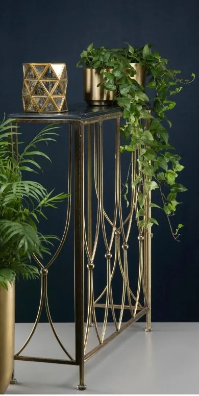 Andrea Konsolbord mässing/svart - Antik mässing/svart - Möbler - Bord & matgrupper - Avlastningsbord - Hallbord