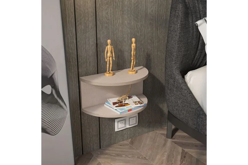 Antigua Sängbord 45 cm - Beige - Möbler - Bord & matgrupper - Avlastningsbord - Sängbord & nattduksbord