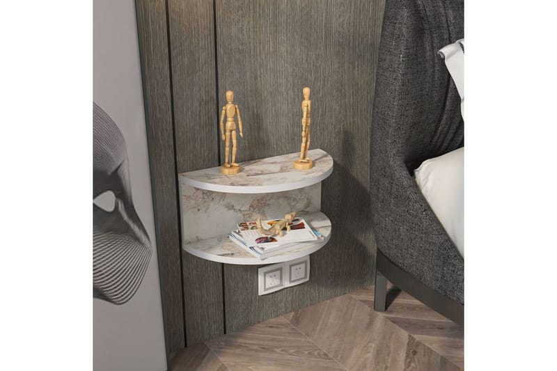 Antigua Sängbord 45 cm - Vit - Möbler - Bord & matgrupper - Avlastningsbord - Sängbord & nattduksbord