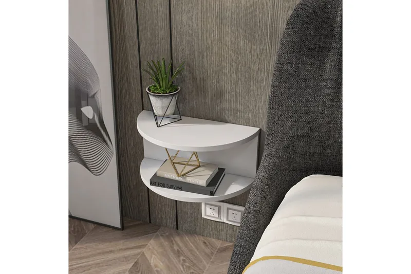 Antigua Sängbord 45 cm - Vit - Möbler - Bord & matgrupper - Avlastningsbord - Sängbord & nattduksbord