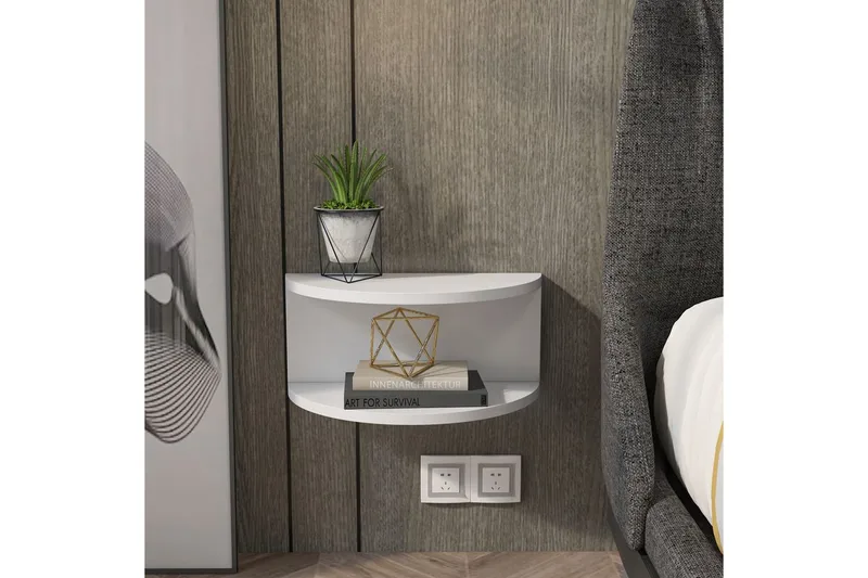 Antigua Sängbord 45 cm - Vit - Möbler - Bord & matgrupper - Avlastningsbord - Sängbord & nattduksbord