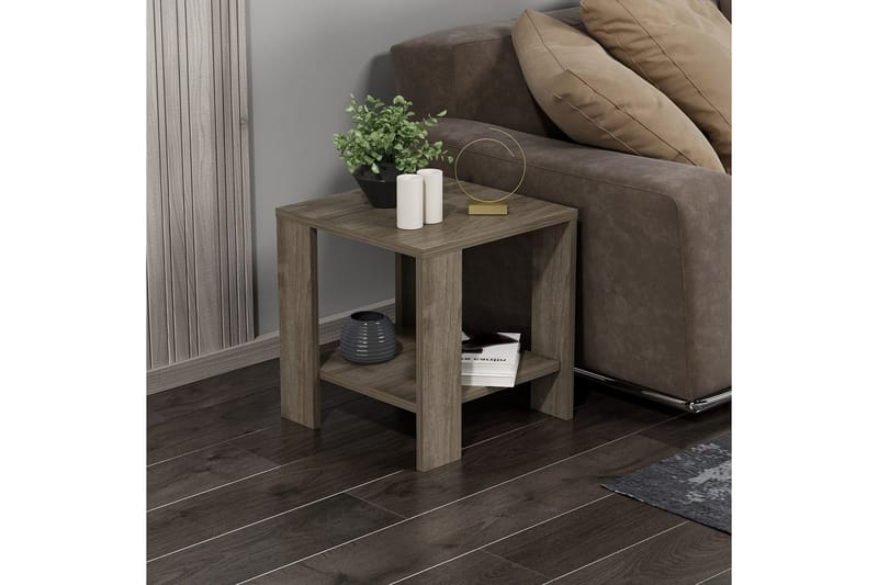 Asrel Sidobord 40 cm - Valnöt - Möbler - Bord & matgrupper - Avlastningsbord - Lampbord