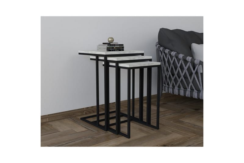 Auren Satsbord 40 cm - Svart/Kristall - Möbler - Bord & matgrupper - Avlastningsbord - Satsbord