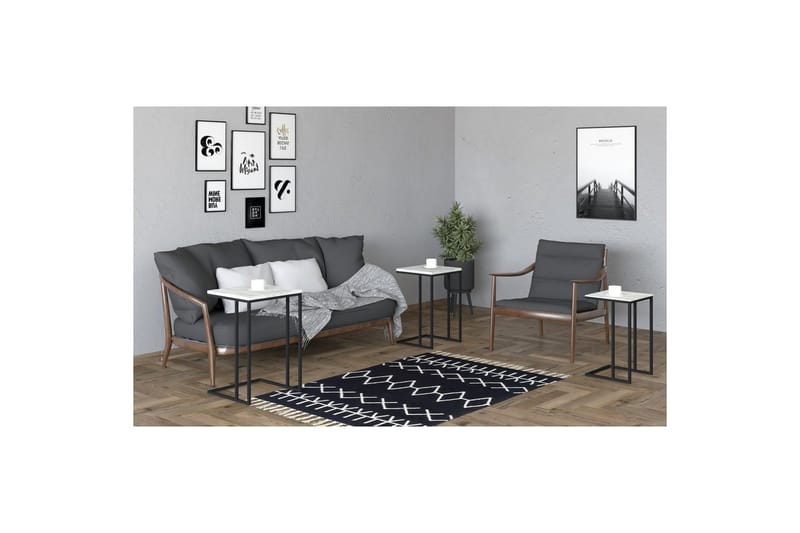 Auren Satsbord 40 cm - Svart/Kristall - Möbler - Bord & matgrupper - Avlastningsbord - Satsbord