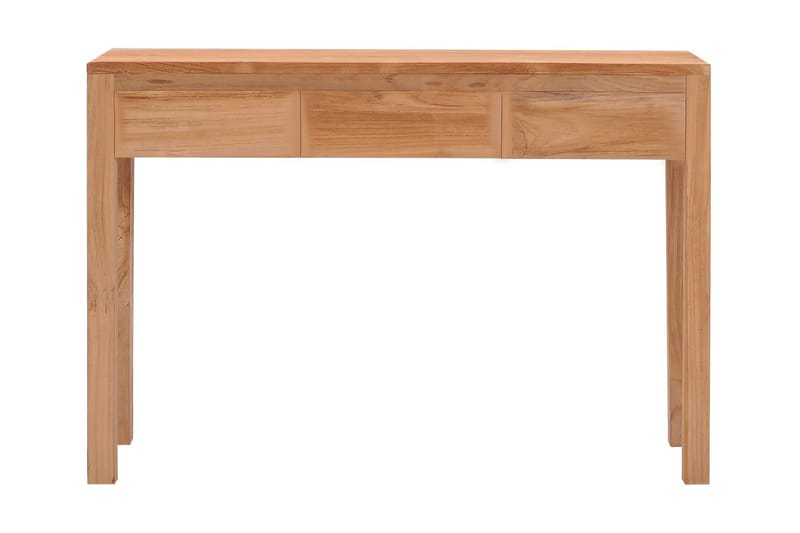 Avlastningsbord 110x35x75 cm massiv teak - Brun - Lampbord - Brickbord & småbord