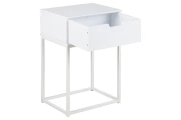Azelia Sängbord 30 cm - Vit - Möbler - Bord & matgrupper - Avlastningsbord - Sängbord & nattduksbord