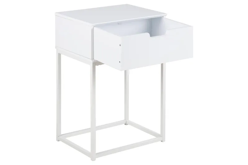 Azelia Sängbord 30 cm - Vit - Möbler - Bord & matgrupper - Avlastningsbord - Sängbord & nattduksbord