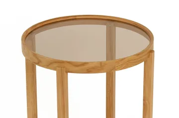 Babilas Satsbord (3 delar) 45x55x45 cm - Transparent ek - Möbler - Bord & matgrupper - Avlastningsbord - Satsbord