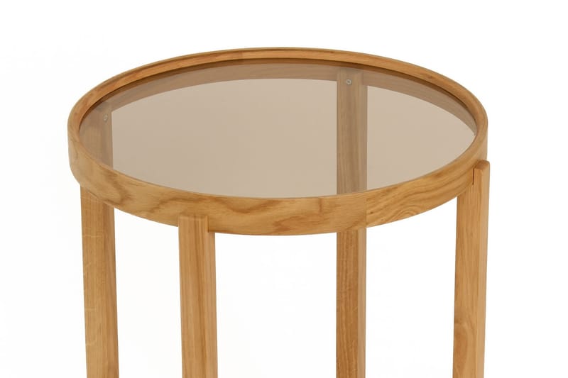 Babilas Satsbord (3 delar) 45x55x45 cm - Transparent ek - Möbler - Bord & matgrupper - Avlastningsbord - Satsbord