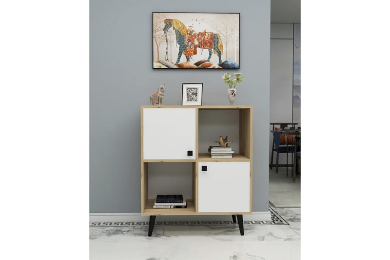 Balek Konsollbord 75x105 cm Vit/Brun - Hanah Home - Hallbord - Konsolbord & sidobord
