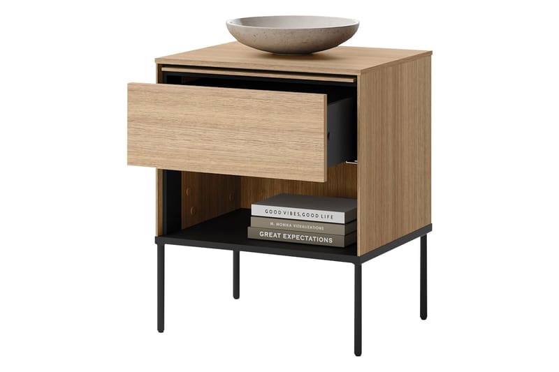 Basici Sängbord 51 cm - Brun - Möbler - Bord & matgrupper - Avlastningsbord - Sängbord & nattduksbord