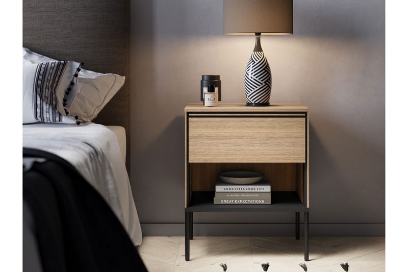 Basici Sängbord 51 cm - Brun - Möbler - Bord & matgrupper - Avlastningsbord - Sängbord & nattduksbord
