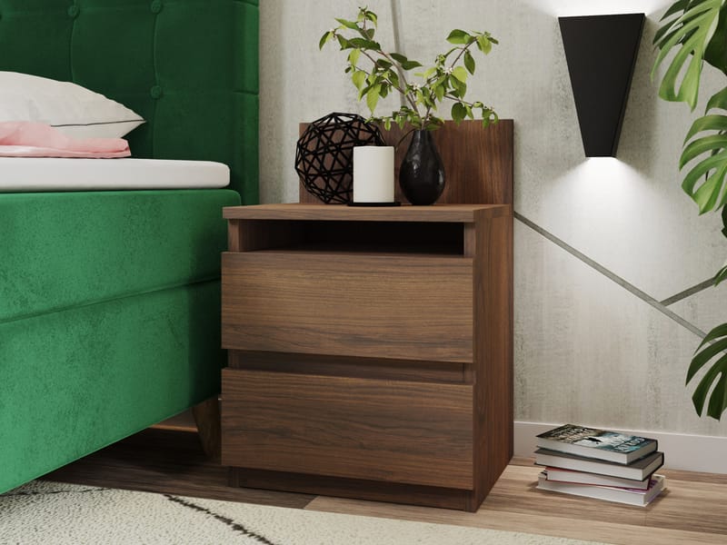 Basildon Sängbord 40 cm - brun - Möbler - Bord & matgrupper - Avlastningsbord - Sängbord & nattduksbord