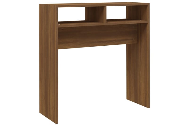 beBasic Avlastningsbord brun ek 78x30x80 cm konstruerat trä - Brown - Hallbord - Konsolbord & sidobord