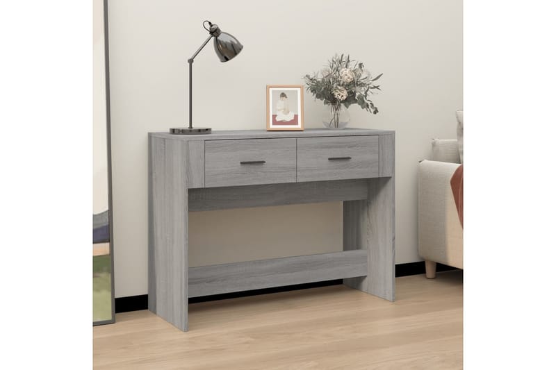 beBasic Avlastningsbord grå sonoma 100x39x75 cm konstruerat trä - Grey - Möbler - Bord & matgrupper - Avlastningsbord - Konsolbord & sidobord