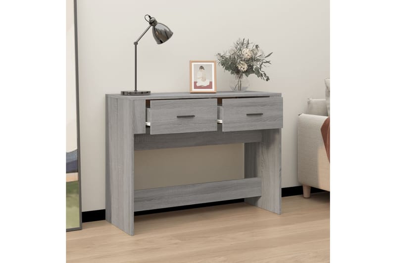 beBasic Avlastningsbord grå sonoma 100x39x75 cm konstruerat trä - Grey - Möbler - Bord & matgrupper - Avlastningsbord - Konsolbord & sidobord