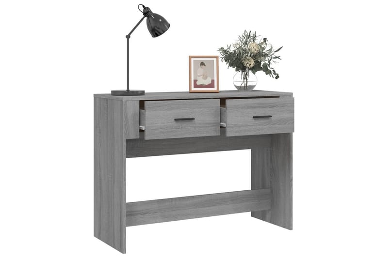 beBasic Avlastningsbord grå sonoma 100x39x75 cm konstruerat trä - Grey - Möbler - Bord & matgrupper - Avlastningsbord - Konsolbord & sidobord