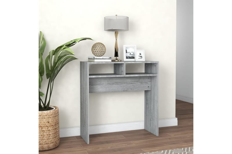beBasic Avlastningsbord grå sonoma 78x30x80 cm konstruerat trä - Grey - Möbler - Bord & matgrupper - Avlastningsbord - Konsolbord & sidobord