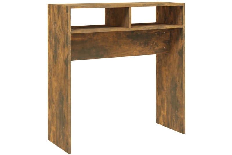 beBasic Avlastningsbord rökfärgad ek 78x30x80 cm konstruerat trä - Brown - Hallbord - Konsolbord & sidobord