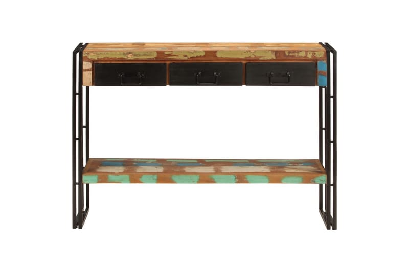 beBasic Konsolbord 110x30x76 cm massivt återvunnet trä - Black - Hallbord - Konsolbord & sidobord