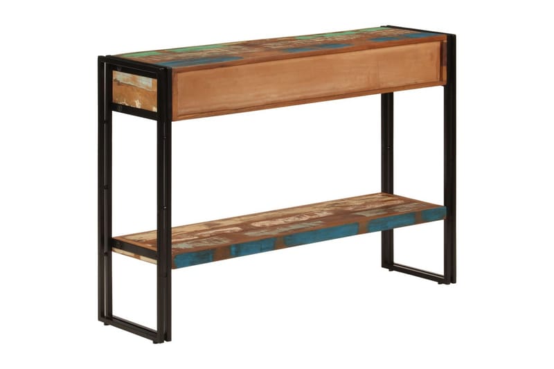 beBasic Konsolbord 110x30x76 cm massivt återvunnet trä - Black - Hallbord - Konsolbord & sidobord