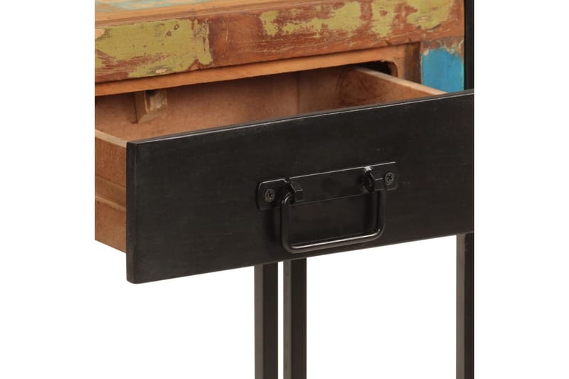 beBasic Konsolbord 110x30x76 cm massivt återvunnet trä - Black - Möbler - Bord & matgrupper - Avlastningsbord - Konsolbord & sidobord