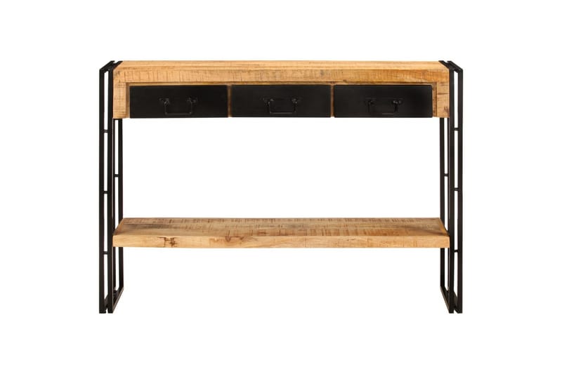 beBasic Konsolbord 110x30x76 cm massivt mangoträ - Black - Möbler - Bord & matgrupper - Avlastningsbord - Hallbord