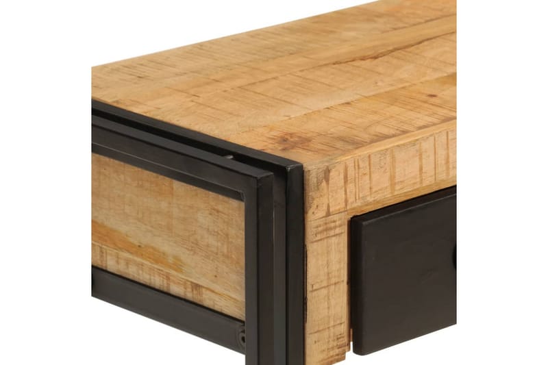 beBasic Konsolbord 110x30x76 cm massivt mangoträ - Black - Möbler - Bord & matgrupper - Avlastningsbord - Hallbord