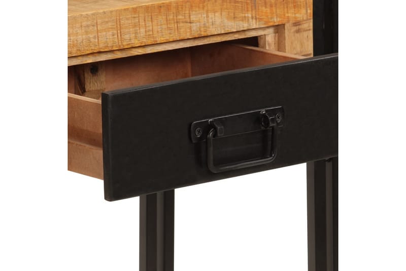 beBasic Konsolbord 110x30x76 cm massivt mangoträ - Black - Hallbord - Konsolbord & sidobord