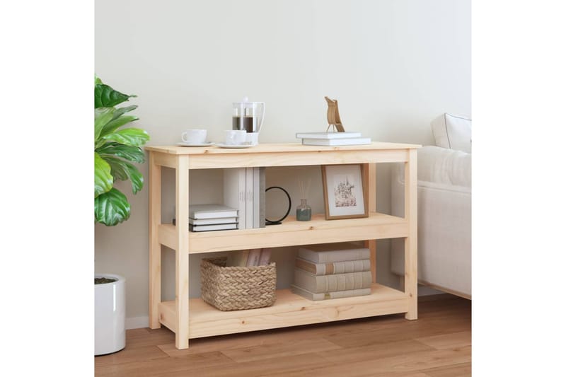 beBasic Konsolbord 110x40x74 cm massiv furu - Brown - Möbler - Bord & matgrupper - Avlastningsbord - Konsolbord & sidobord