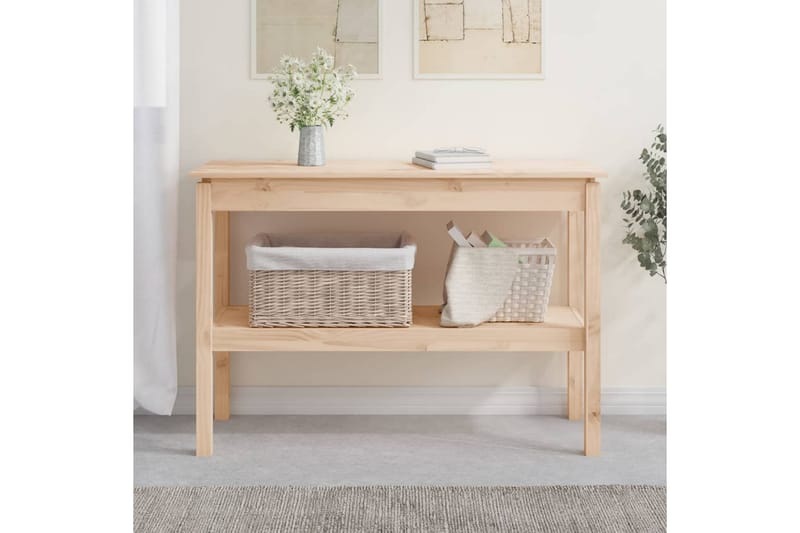 beBasic Konsolbord 110x40x75 cm massiv furu - Brown - Möbler - Bord & matgrupper - Avlastningsbord - Konsolbord & sidobord