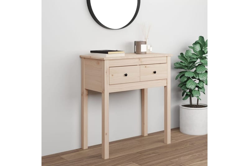 beBasic Konsolbord 70x35x75 cm massiv furu - Brown - Möbler - Bord & matgrupper - Avlastningsbord - Konsolbord & sidobord