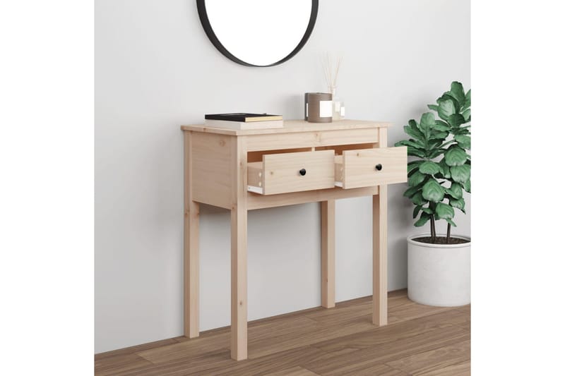beBasic Konsolbord 70x35x75 cm massiv furu - Brown - Möbler - Bord & matgrupper - Avlastningsbord - Konsolbord & sidobord