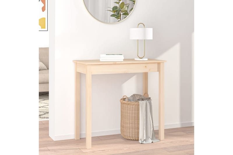 beBasic Konsolbord 80x40x75 cm massiv furu - Brown - Möbler - Bord & matgrupper - Avlastningsbord - Konsolbord & sidobord