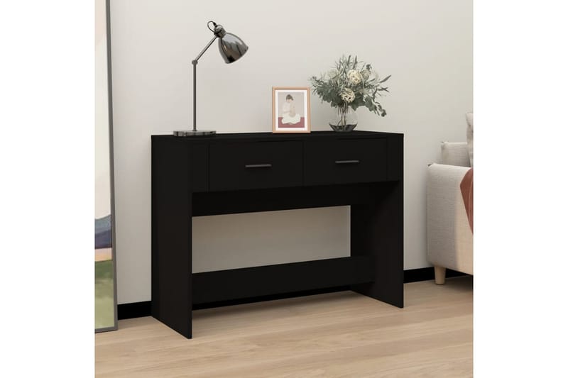 beBasic Konsolbord svart 100x39x75 cm konstruerat trä - Black - Hallbord - Konsolbord & sidobord