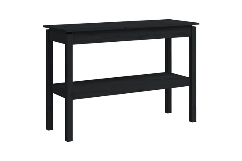 beBasic Konsolbord svart 110x40x75 cm massiv furu - Black - Konsolbord & sidobord - Hallbord