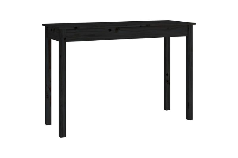 beBasic Konsolbord svart 110x40x75 cm massiv furu - Black - Hallbord - Konsolbord & sidobord