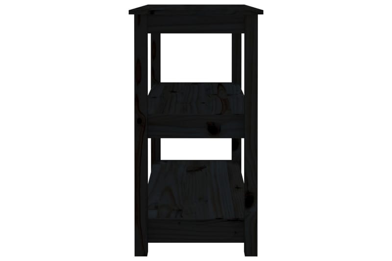 beBasic Konsolbord svart 80x40x74 cm massiv furu - Black - Hallbord - Konsolbord & sidobord