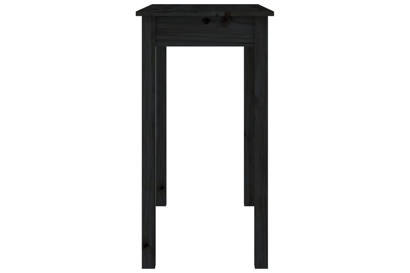 beBasic Konsolbord svart 80x40x75 cm massiv furu - Black - Hallbord - Konsolbord & sidobord