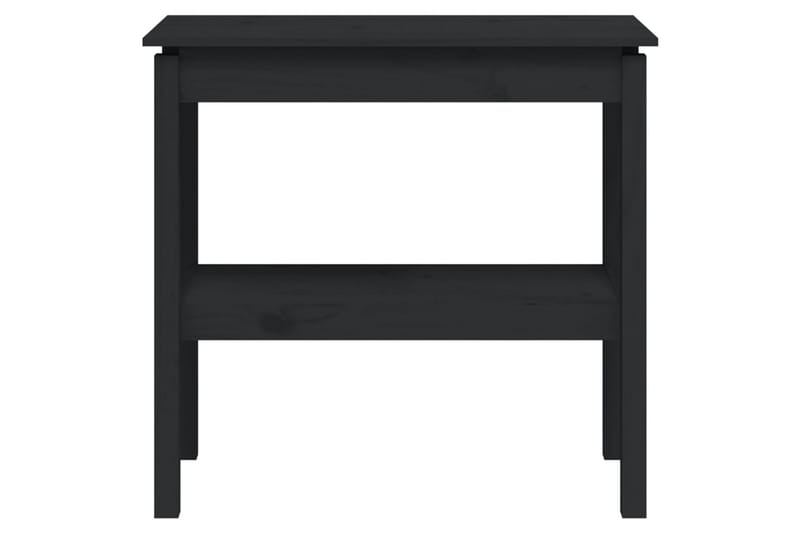 beBasic Konsolbord svart 80x40x75 cm massiv furu - Black - Hallbord - Konsolbord & sidobord