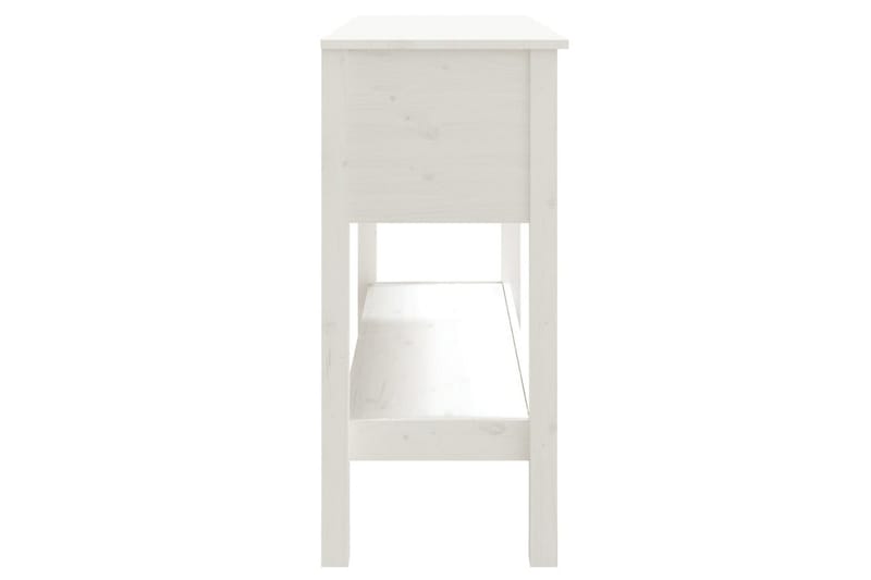 beBasic Konsolbord vit 100x35x75 cm massiv furu - White - Möbler - Bord & matgrupper - Avlastningsbord - Hallbord