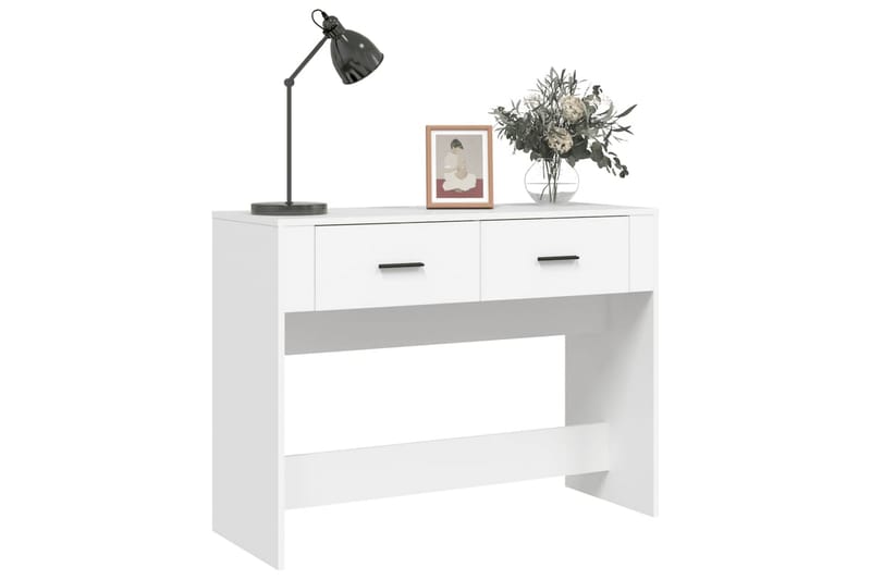 beBasic Konsolbord vit 100x39x75 cm konstruerat trä - White - Möbler - Bord & matgrupper - Avlastningsbord - Konsolbord & sidobord