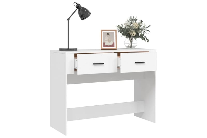 beBasic Konsolbord vit 100x39x75 cm konstruerat trä - White - Möbler - Bord & matgrupper - Avlastningsbord - Konsolbord & sidobord