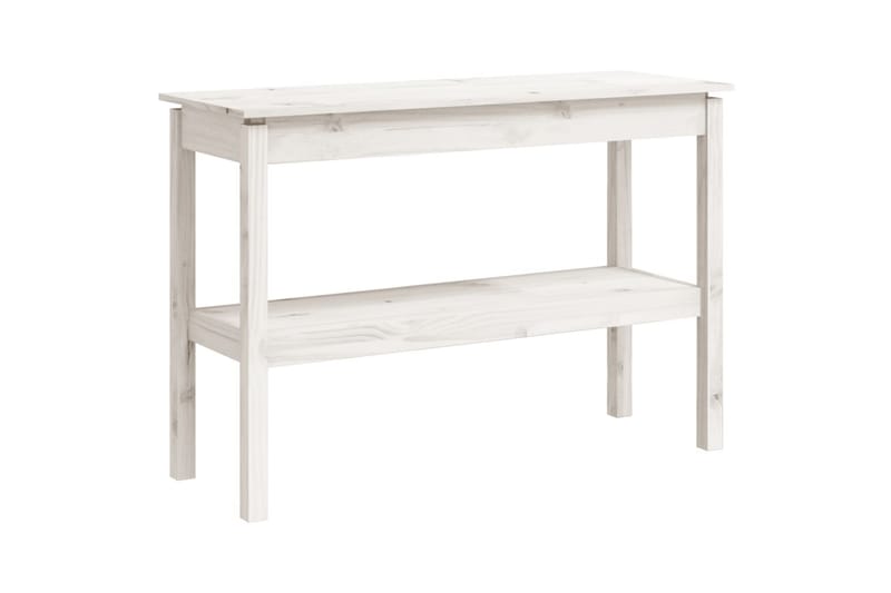 beBasic Konsolbord vit 110x40x75 cm massiv furu - White - Möbler - Bord & matgrupper - Avlastningsbord - Konsolbord & sidobord