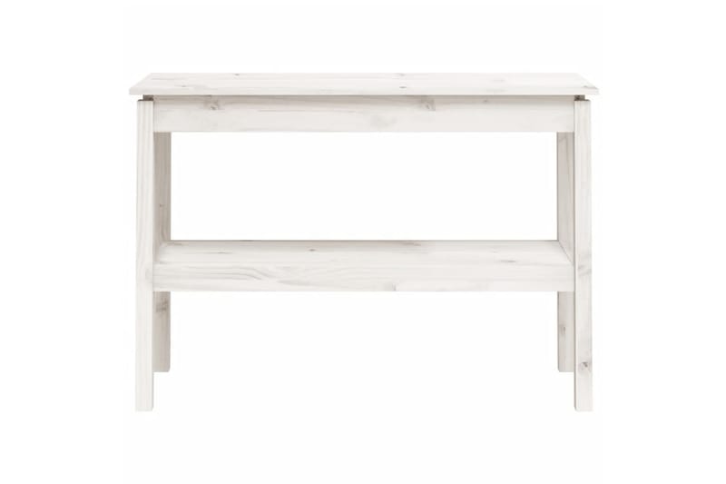 beBasic Konsolbord vit 110x40x75 cm massiv furu - White - Möbler - Bord & matgrupper - Avlastningsbord - Konsolbord & sidobord