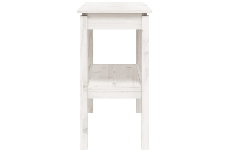 beBasic Konsolbord vit 110x40x75 cm massiv furu - White - Möbler - Bord & matgrupper - Avlastningsbord - Konsolbord & sidobord